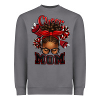 Storm cheer mom afro messy bun Heavyweight Sweatshirt - texasbilliewilder