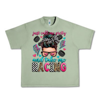 Oil Green just call me pretty and take me racing Urban Heavy Tee - Zillion Design Studio