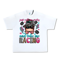 White just call me pretty and take me racing Urban Heavy Tee - Zillion Design Studio