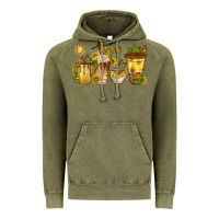 Vintage Olive sunflower coffee cups Vintage Hoodie - texasbilliewilder