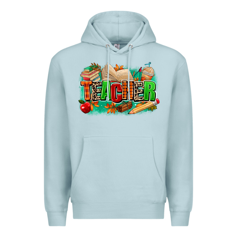 Teacher Fall Premium Hoodie by MaliasSmallBusiness | Teevron