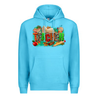 Ocean Blue teacher fall Premium Hoodie - MaliasSmallBusiness