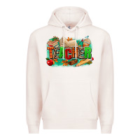 Pale Pink teacher fall Premium Hoodie - MaliasSmallBusiness