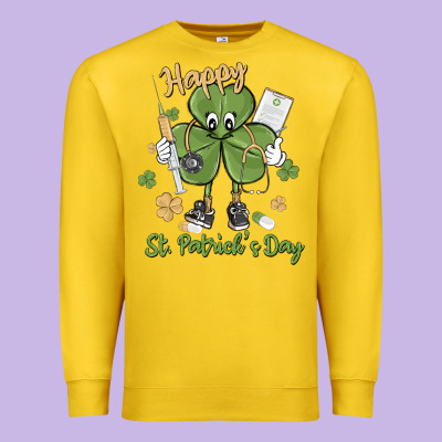 Happy St. Patrick's Day Premium Sweatshirt Designed By Maliassmallbusiness