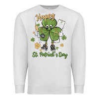 Oatmeal Heather happy st. patrick's day Premium Sweatshirt - MaliasSmallBusiness