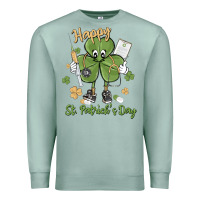 Seafoam happy st. patrick's day Premium Sweatshirt - MaliasSmallBusiness