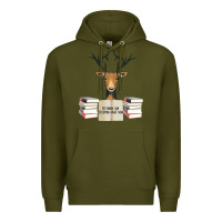 Army Green Yes Mama I Am Studying Right Now, Deer Premium Hoodie - Bettercallsaul