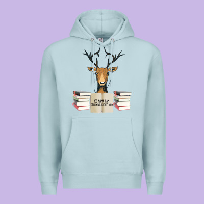 Yes Mama I Am Studying Right Now, Deer Premium Hoodie Designed By Bettercallsaul