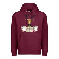 Burgundy Yes Mama I Am Studying Right Now, Deer Premium Hoodie - Bettercallsaul