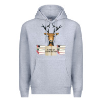 Heather Grey Yes Mama I Am Studying Right Now, Deer Premium Hoodie - Bettercallsaul