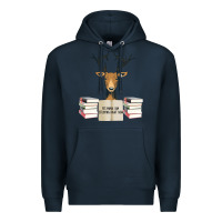 Navy Yes Mama I Am Studying Right Now, Deer Premium Hoodie - Bettercallsaul