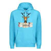 Ocean Blue Yes Mama I Am Studying Right Now, Deer Premium Hoodie - Bettercallsaul
