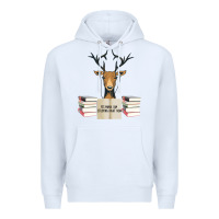 White Yes Mama I Am Studying Right Now, Deer Premium Hoodie - Bettercallsaul