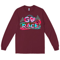 Burgundy go race Long Sleeve Tee - AdoDesignShop