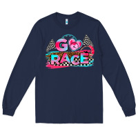 Navy go race Long Sleeve Tee - AdoDesignShop