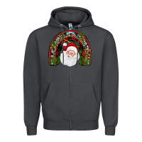 Smoke santa rainbow Zipper Hoodie - JahusDesignShop
