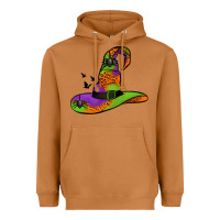 Meerkat Witch Hat With Spiders Heavyweight Hoodie - Jasminsmagicworld
