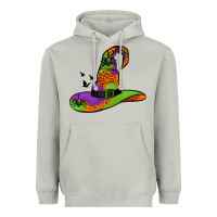 Moon Dust Witch Hat With Spiders Heavyweight Hoodie - Jasminsmagicworld