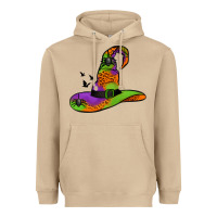 Mushroom Witch Hat With Spiders Heavyweight Hoodie - Jasminsmagicworld