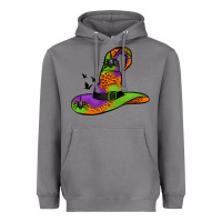 Storm Witch Hat With Spiders Heavyweight Hoodie - Jasminsmagicworld
