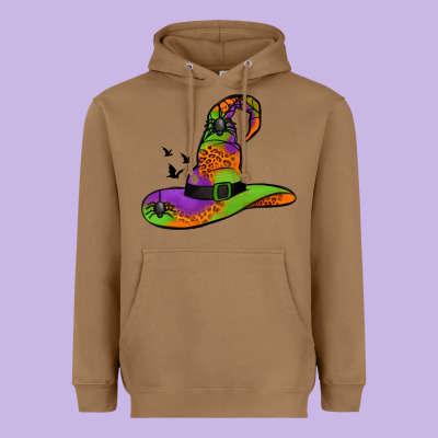 Witch Hat With Spiders Heavyweight Hoodie Designed By Jasminsmagicworld