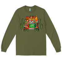 Army Green cinco de mayo truck Long Sleeve Tee - RacoonDesign