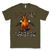 Army Green lets get toasted Classic Tee - CowhideDigitalArt