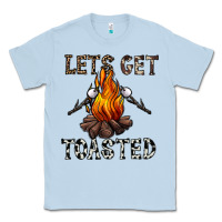Dusty Blue lets get toasted Classic Tee - CowhideDigitalArt