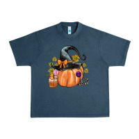 Midnight Navy Kids Pumpkin with Halloween Urban Heavy Tee - texasbilliewilder