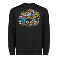 Black vintage truck western Heavyweight Sweatshirt - Zillion Design Studio