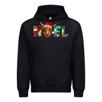 Black noel highland cow Urban Hoodie - Jasminsmagicworld