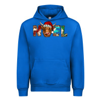 Cobalt noel highland cow Urban Hoodie - Jasminsmagicworld
