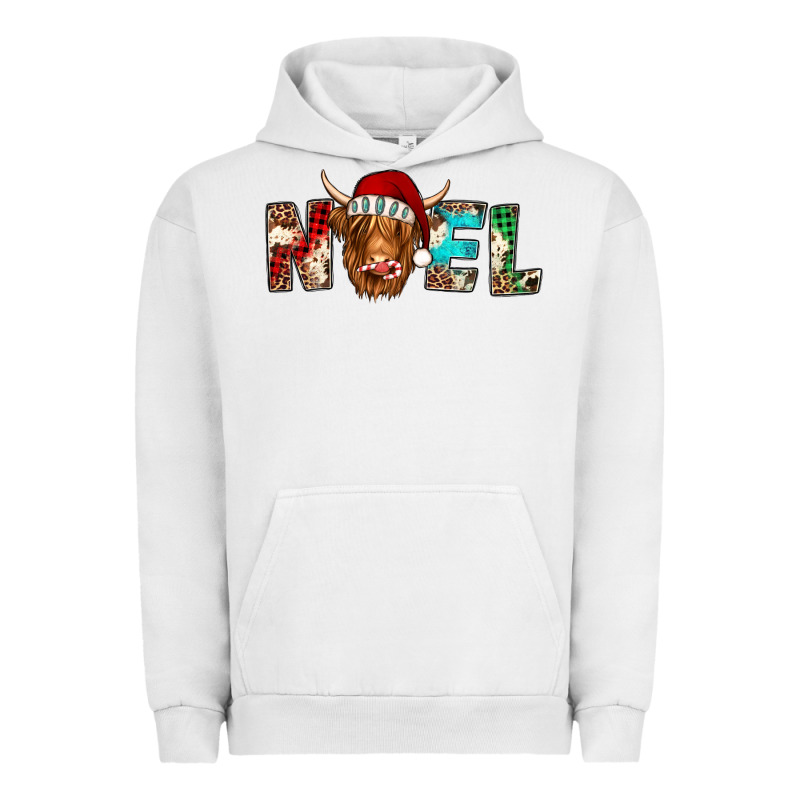 Noel Highland Cow Urban Hoodie by Jasminsmagicworld | Teevron