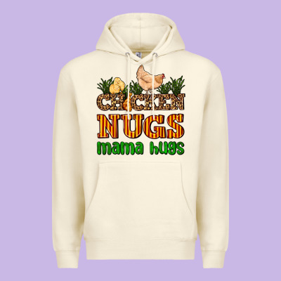 Chicken Nugs Mama Hugs Premium Hoodie Designed By Adodesignshop