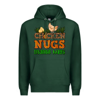 Sports Green chicken nugs mama hugs Premium Hoodie - AdoDesignShop