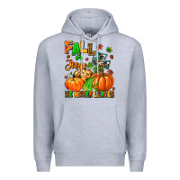 Heather Grey fall for jesus he never leaves Premium Hoodie - MaliasSmallBusiness