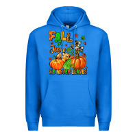 True Royal fall for jesus he never leaves Premium Hoodie - MaliasSmallBusiness