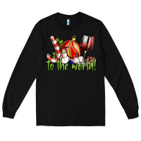 Black joy to the world christmas wine Long Sleeve Tee - FaDigitalArtStudio