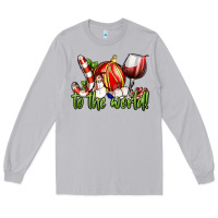 Moon Dust joy to the world christmas wine Long Sleeve Tee - FaDigitalArtStudio