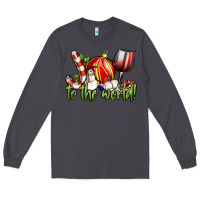 Smoke joy to the world christmas wine Long Sleeve Tee - FaDigitalArtStudio