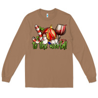 Toasted Coconut joy to the world christmas wine Long Sleeve Tee - FaDigitalArtStudio