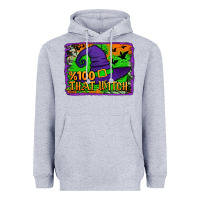 Heather Grey Witch's Hat 100 That Witch Heavyweight Hoodie - Jasminsmagicworld