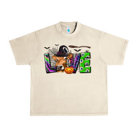 Sandshell Love Halloween Cow Urban Heavy Tee - texasbilliewilder