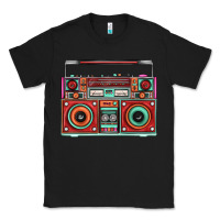 Black Boombox Classic Tee - FaDigitalArtStudio