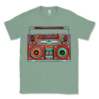 Sage Boombox Classic Tee - FaDigitalArtStudio