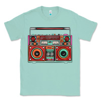 Seafoam Boombox Classic Tee - FaDigitalArtStudio