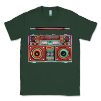 Sports Green Boombox Classic Tee - FaDigitalArtStudio