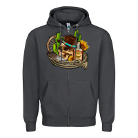 Smoke cowboy cactus  sunflowers whiskey Zipper Hoodie - AdoDesignShop