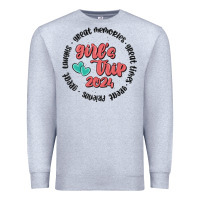 Heather Grey girls trip Premium Sweatshirt - MaliasSmallBusiness