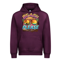 Mauve Wine becach please Urban Hoodie - BarkalooDesign